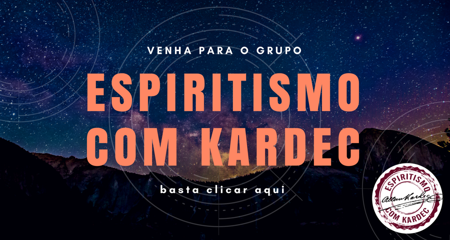 Banner de Convite Para o Grupo Espiritismo Com Kardec